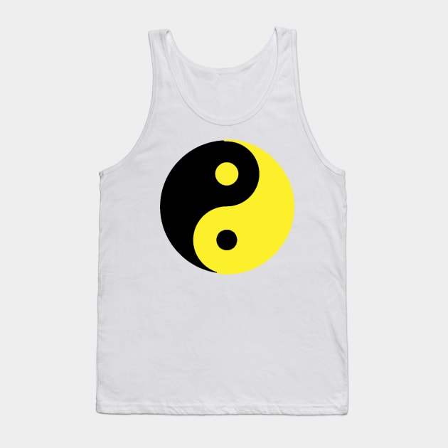 Yin Yang in yellow and black Tank Top by NovaOven